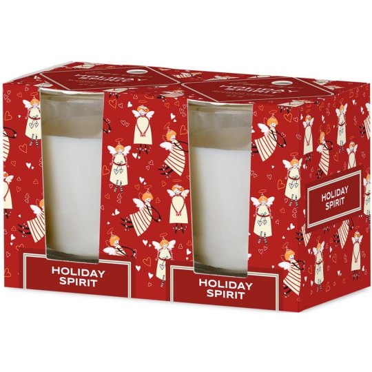 Emocio Holiday Spirit - Cookie and Cream vonná svíčka sklo 52 x 65 mm 2 kusy v krabičce