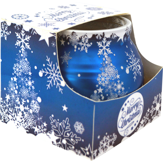 Admit Merry Christmas vánoční dekorativní vonná svíčka modrá 80 g