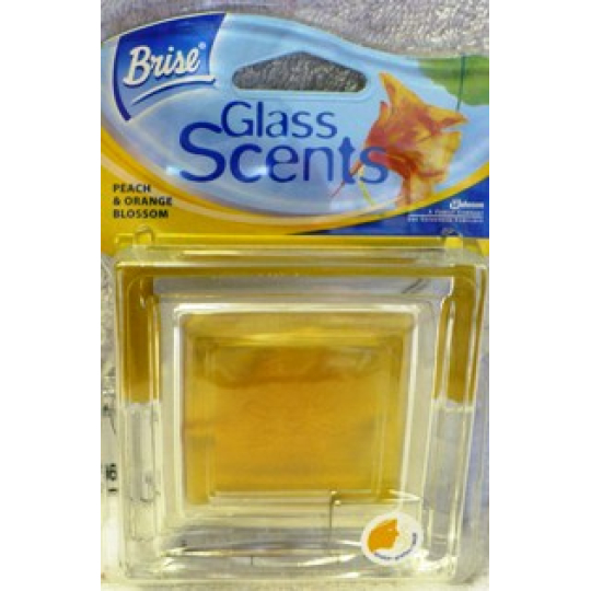 Glade Glass Scents peach a orange sklo žlutý komplet osvěžovač vzduchu 12 ml