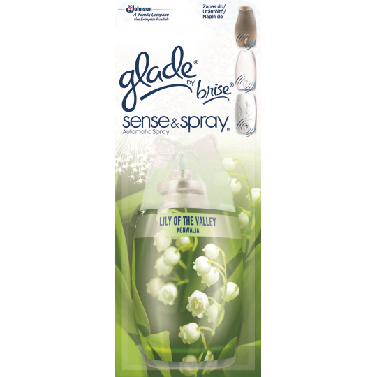 Glade Sense & Spray Konvalinka osvěžovač vzduchu náhradní náplň 18 ml sprej