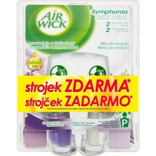 Air Wick Symphonia Bílá levandule a Heřmánek elektrický osvěžovač 2x10 ml + strojek