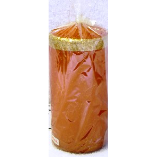 Lima Deluxe svíčka oranžová válec 70 x 150 mm 1 kus