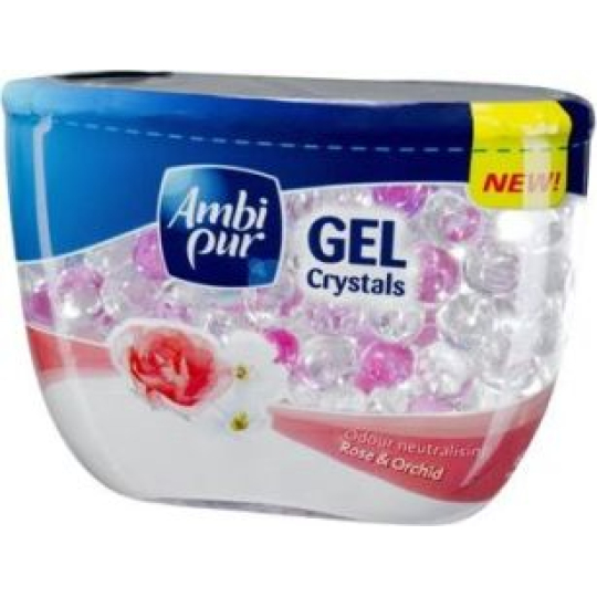 Ambi Pur Crystals Rose & Orchid gel osvěžovač vzduchu 150 g