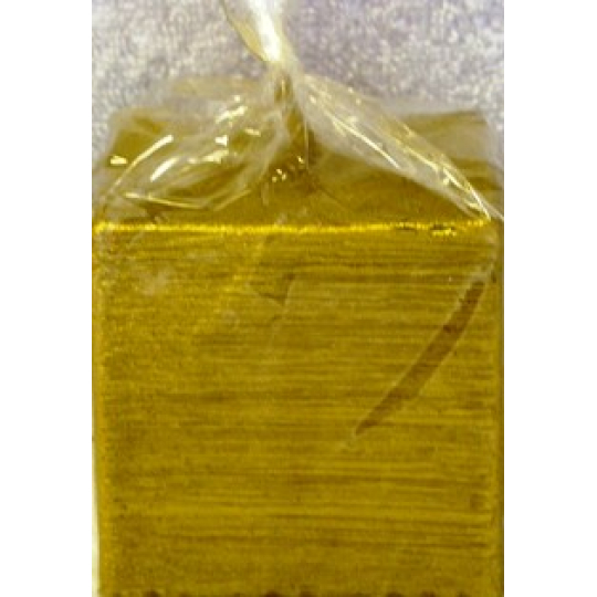 Lima Alfa svíčka zlatá krychle 65 x 65 mm 1 kus