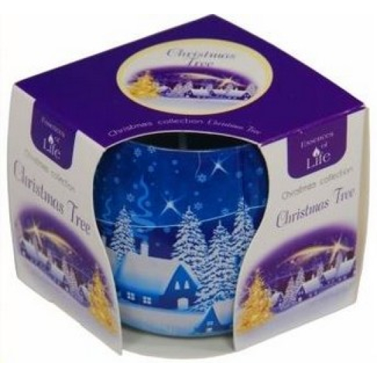 Essencses of Life Vánoční strom aromatická svíčka ve skle 100 g