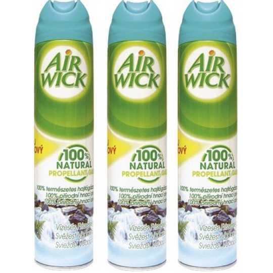 Air Wick Svěžest vodopádů 100% přírodní hnací plyn sprej 3 x 240 ml