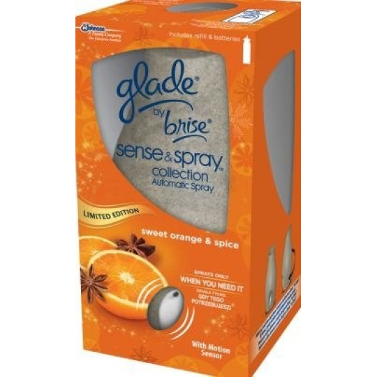 Glade Sense & Spray Pomeranč a koření automatický osvěžovač vzduchu 18 ml sprej
