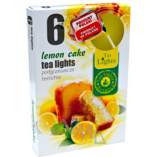Tea Lights Lemon Cake vonné čajové svíčky 6 kusů