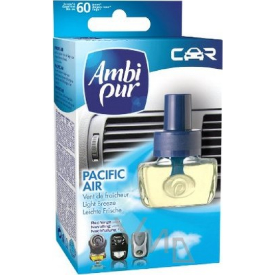 Ambi Pur Car Pacific Air Svěží vánek osvěžovač vzduchu náhradní náplň 7 ml, 70 dnů