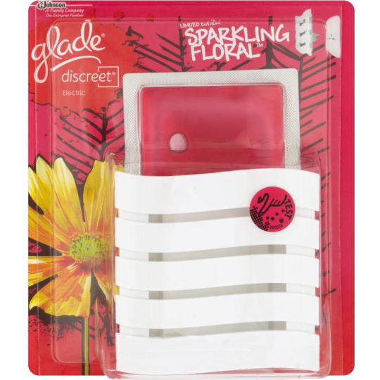 Glade Sparkling Floral Discreet electric elektrický osvěžovač vzduchu 8 g