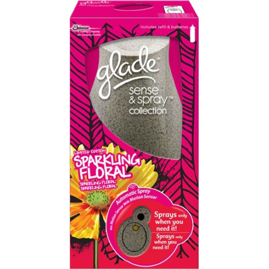 Glade Sense & Spray Sparkling Floral automatický osvěžovač vzduchu 18 ml sprej