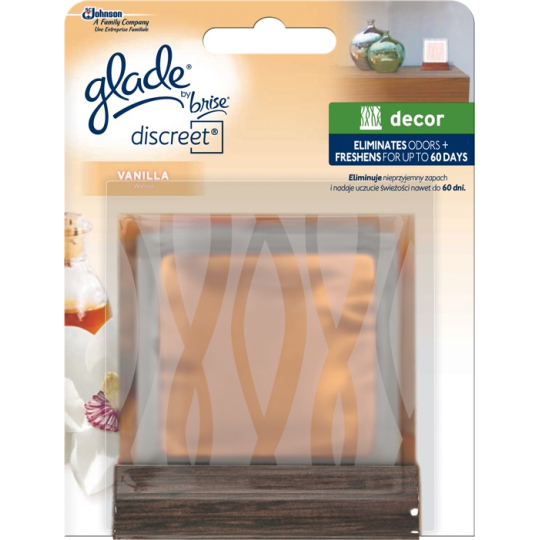 Glade Vanilla Discreet Decor osvěžovač vzduchu sklo 8 g