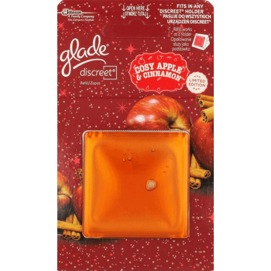 Glade by Brise Cosy Apple & Cinnamon Discreet osvěžovač vzduchu náhradní náplň 8 g