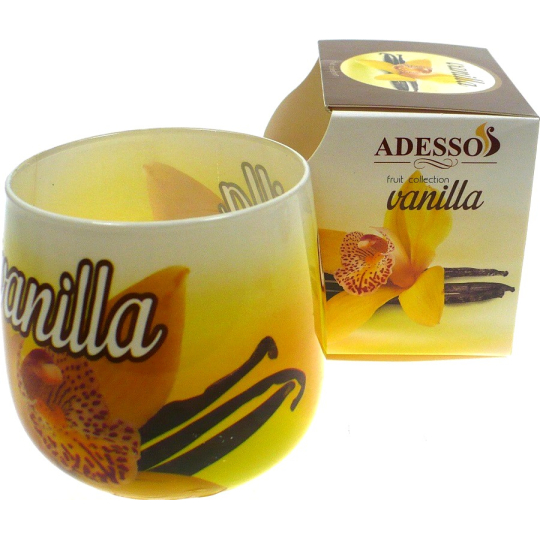 Adesso Fruit Collection Vanilka vonná svíčka ve skle 100 g