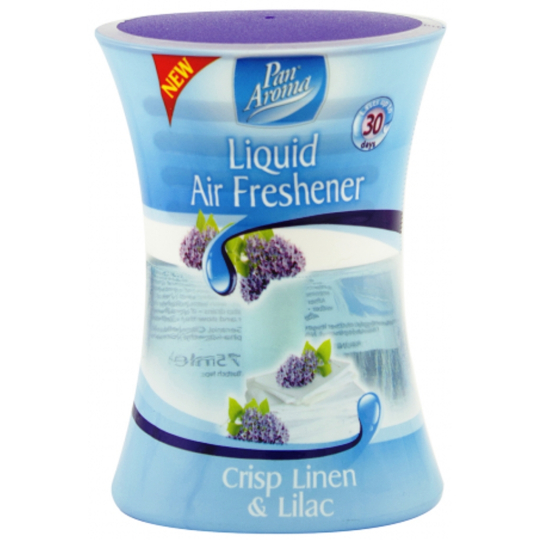 Pan Aroma Liquid Air Freshener Šeřík & Svěží prádlo tekutý osvěžovač vzduchu sklo 75 ml