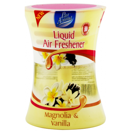 Pan Aroma Liquid Air Freshener Magnolie & Vanilka tekutý osvěžovač vzduchu sklo 75 ml