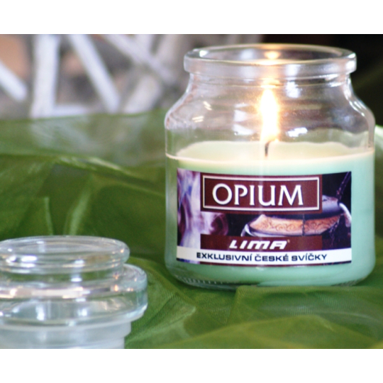 Lima Aroma Dreams Opium aromatická svíčka sklenička s víčkem 120 g