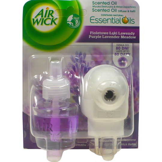 Air Wick Pure Levandulové louky elektrický osvěžovač vzduchu komplet 19 ml
