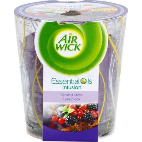 Air Wick Essential Oils Infusion Lesní plody vonná svíčkave skle 105 g