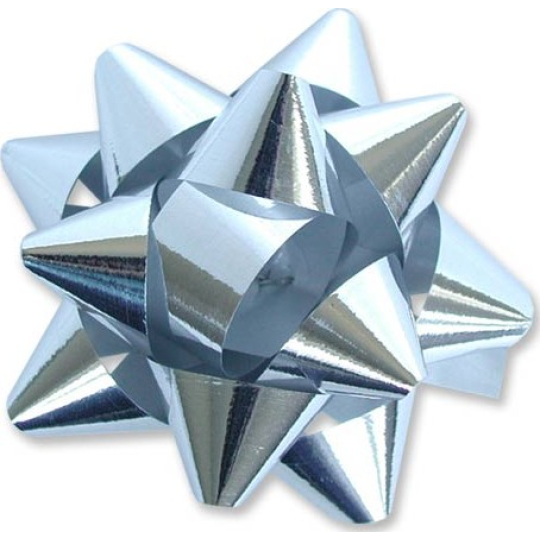 Nekupto Hvězdice velká metal stříbrná 8 cm
