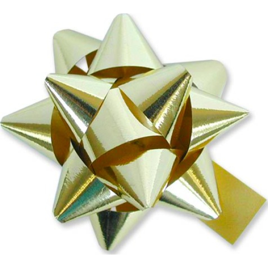 Nekupto Hvězdice velká metal zlatá 8 cm