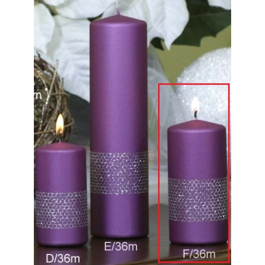 Lima Stuha svíčka violet válec 60 x 120 mm 1 kus