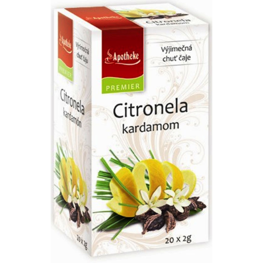 Apotheke Natur Citronela a kardamon bylinný čaj 20 nálevových sáčků x 2 g