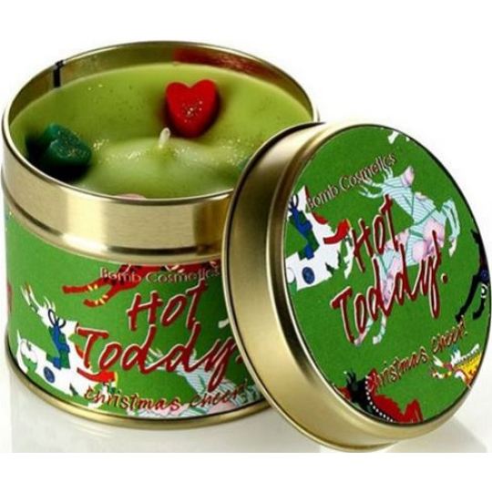 Bomb Cosmetics Horký grog - Hot Toddy Candle Vonná přírodní, ručně vyrobena svíčka v plechové dóze hoří až 35 hodin