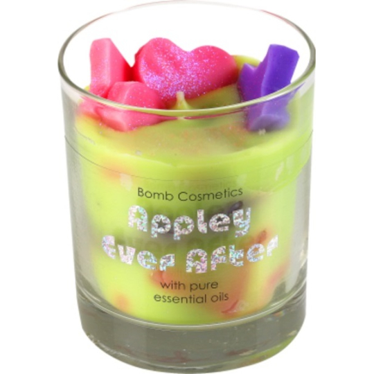 Bomb Cosmetics Navždy spolu - Appley Ever After Glass Candle Vonná přírodní, ručně vyrobena svíčka ve skle hoří až 35 hodin