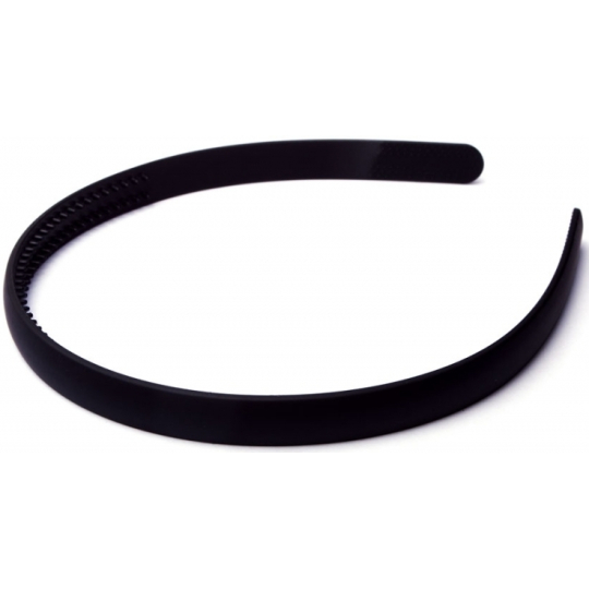 Čelenka široká černá lesklá 1,9 cm