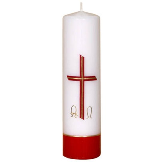 Lima Relief Kostelní svíčka bílá válec 1012 50 x 170 mm 1 kus