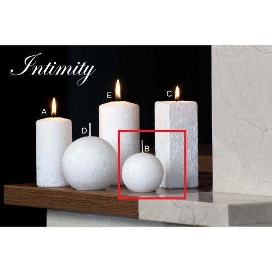 Lima Mramor Intimity vonná svíčka bílá koule průměr 60 mm 1 kus