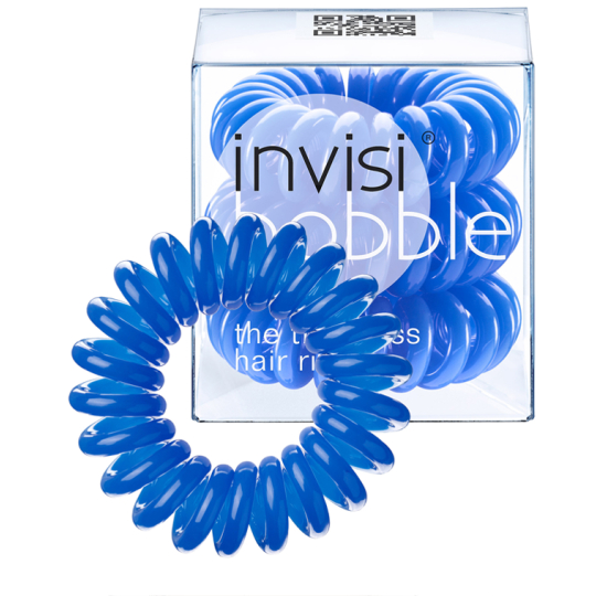 Invisibobble Navy Blue Sada Gumička do vlasů modrá spirálová 3 kusy