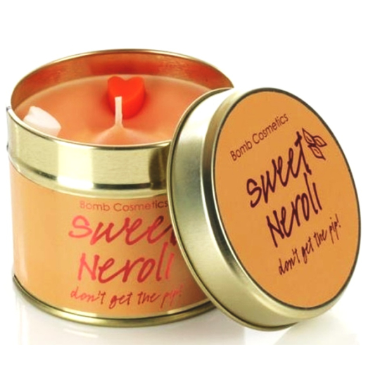 Bomb Cosmetics Neroli - Sweet Neroli Vonná přírodní, ručně vyrobena svíčka v plechové dóze hoří až 35 hodin