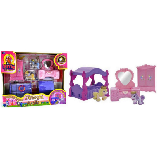 Filly Princess zámecká ložnice se 2 figurkami a doplňky, doporučený věk 3+