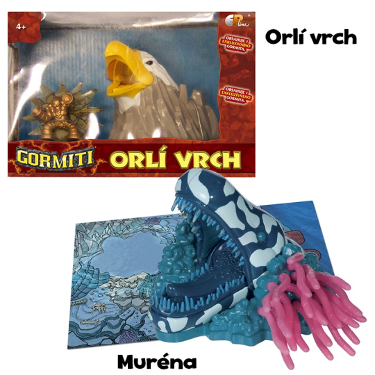 Gormiti Muréna / Orlí vrch hrací set s 1 figurkou, doporučený věk 4+