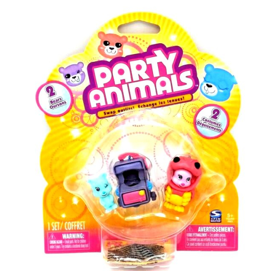 EP Line Party Animals Medvídek 2 kusy + kostým 2 kusy, doporučený věk 5+