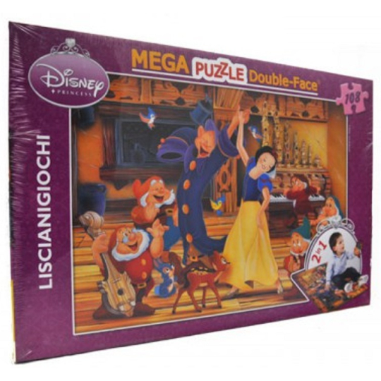 Disney Mega Puzzle a podložka pro děti 2v1 Sněhurka 108 dílků, doporučený věk 3+