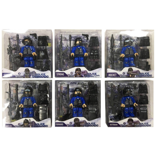 EP Line Policejní komando figurka s doplňky 1 kus různé druhy, doporučený věk 6+