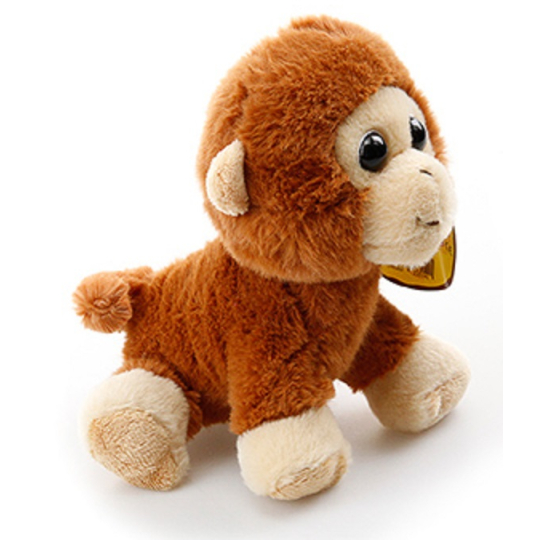 EP Line Mazlíci Opice plyšové zvířátko 17 cm, doporučený věk 3+