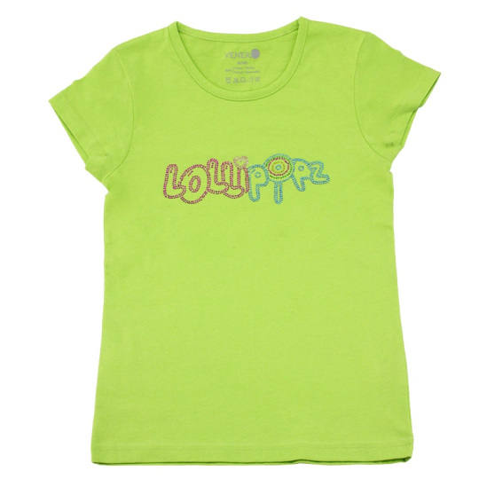 EP Line Lollipopz tričko s kamínkovou aplikací zelené, velikost 140 cm (10 let)