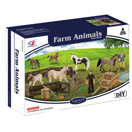 EP Line Farm Animals Farma hrací sada s figurkami, doporučený věk 3+